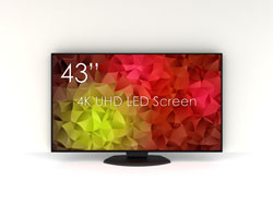 SWEDX SuperSlim 43 inch 4K Screen. Pixel Policy 1