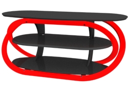 SWEDX TV-Tisch. Rot