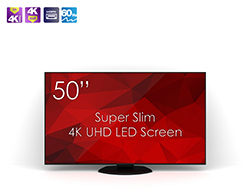 SWEDX Super Slim 127 cm (50 Zoll) Ultra HD-4K LED-Monitor. Pixel-Richtlinie 2 (ohne Tuner, ohne Antennenanschluss)